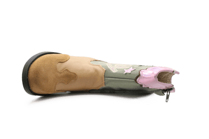 Shoesme NW23W008 Cowboylaars Giddy Up Multi Leer – Meisjes - hatshoe