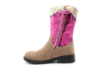 Shoesme NW24W010 Cowboylaars Roze Eenhoorn Leer – Meisjes - hatshoe