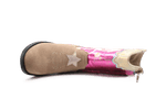 Shoesme NW24W010 Cowboylaars Roze Eenhoorn Leer – Meisjes - hatshoe