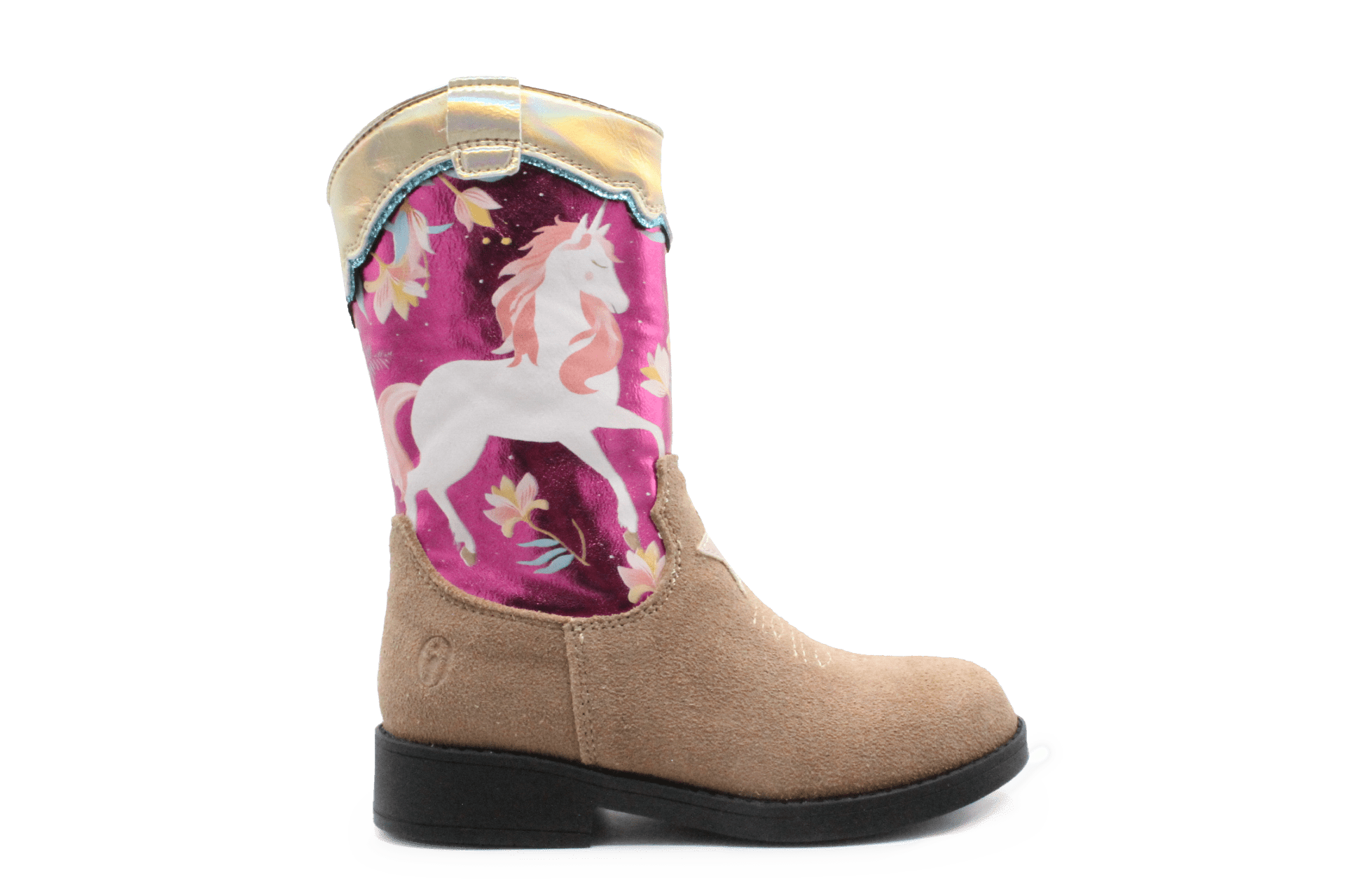 Shoesme NW24W010 Cowboylaars Roze Eenhoorn Leer – Meisjes