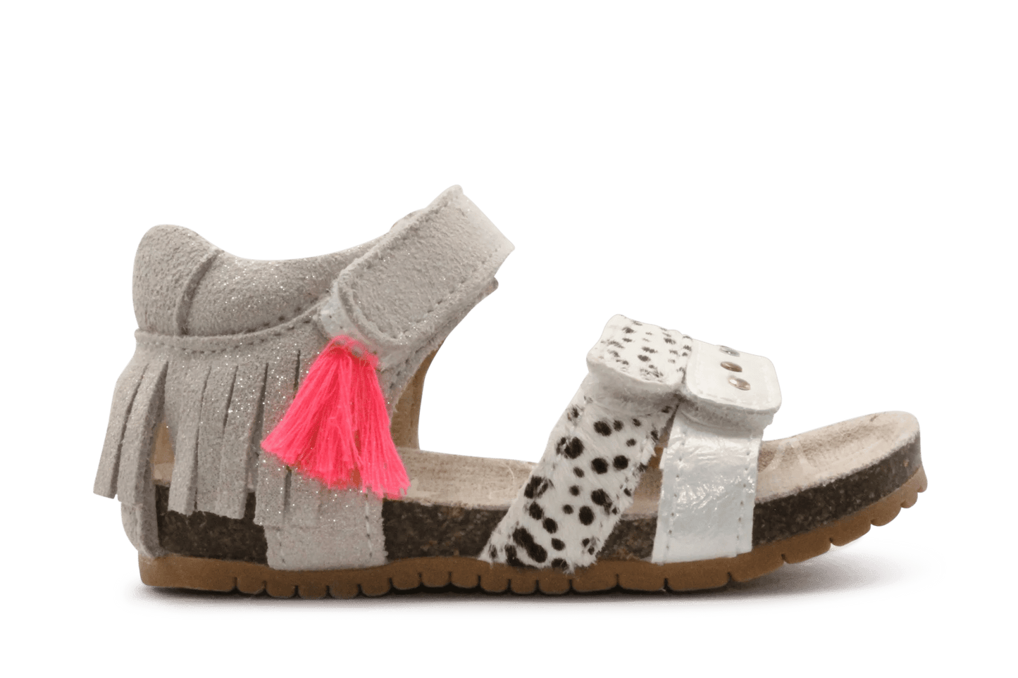 Shoesme Sandaal BI26S011 - Beige Silver - hatshoe