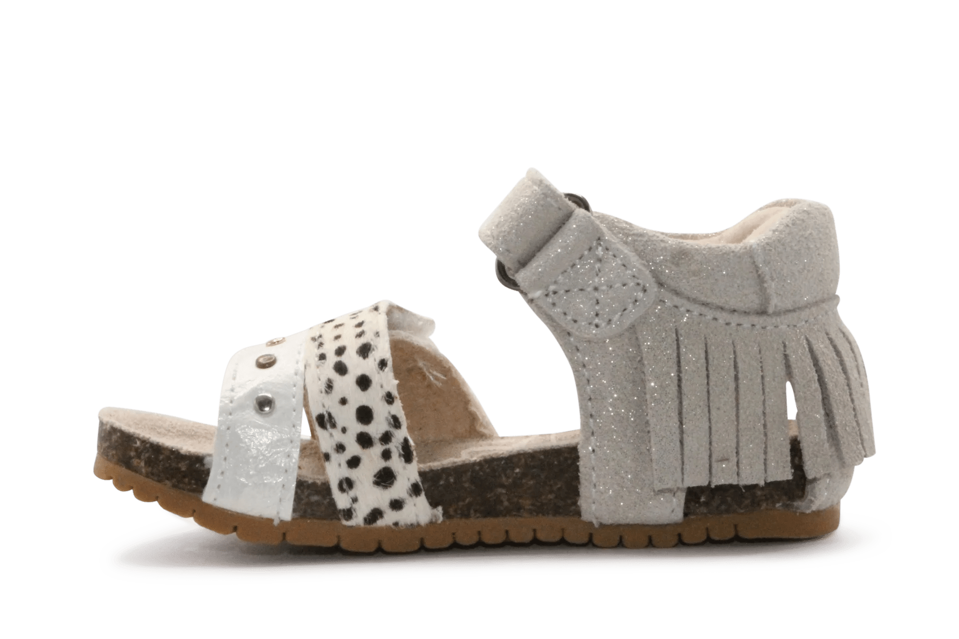 Shoesme Sandaal BI26S011 - Beige Silver - hatshoe