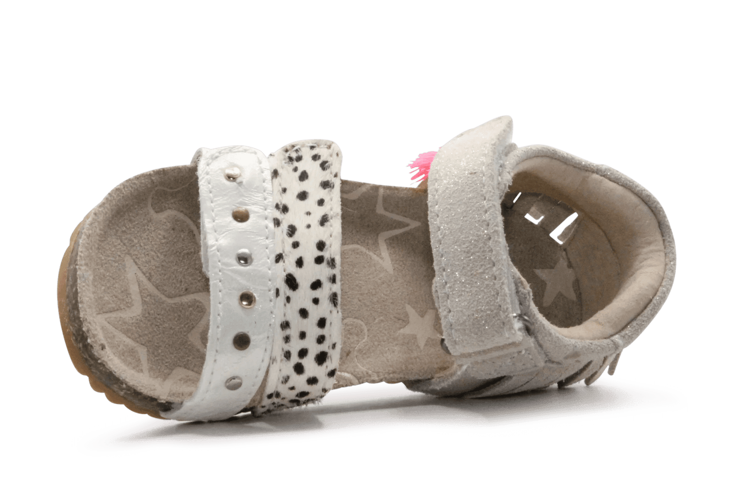 Shoesme Sandaal BI26S011 - Beige Silver - hatshoe