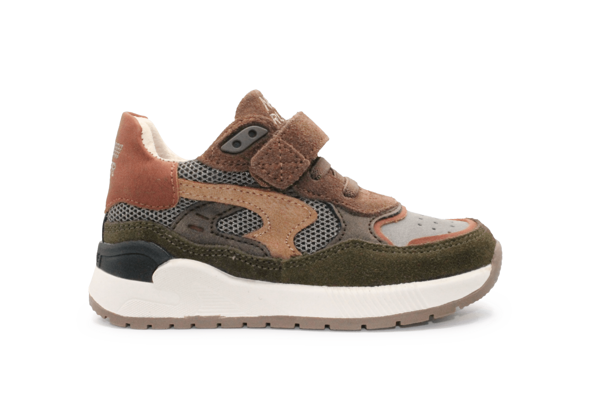 Shoesme ST24S006 Sneaker Bruin Grijs Leer – Jongens