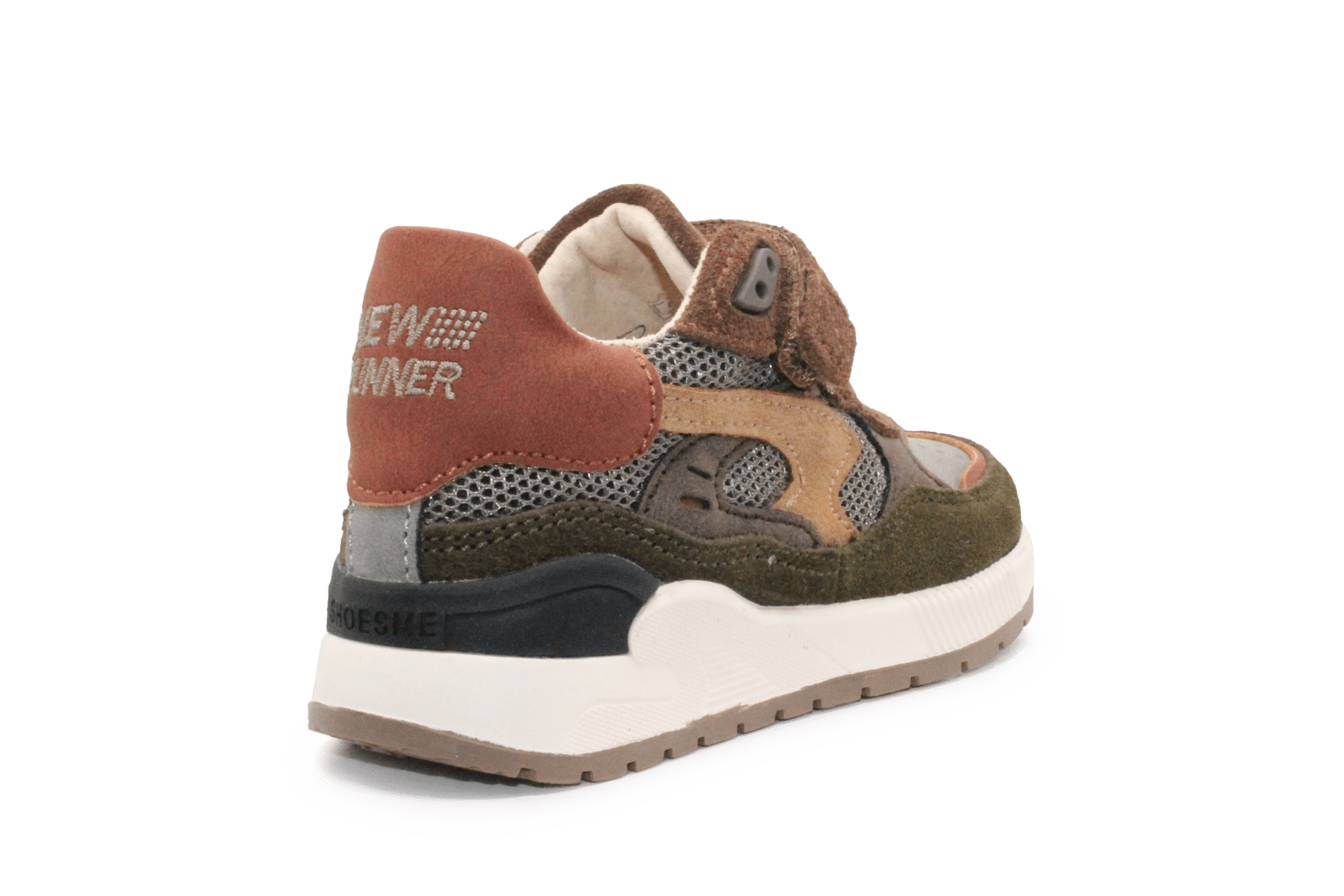 Shoesme ST24S006 Sneaker Bruin Grijs Leer – Jongens - hatshoe
