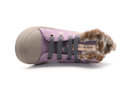 Shoesme Veterschoenen Ballerina muis SH25W035 - Paars - hatshoe