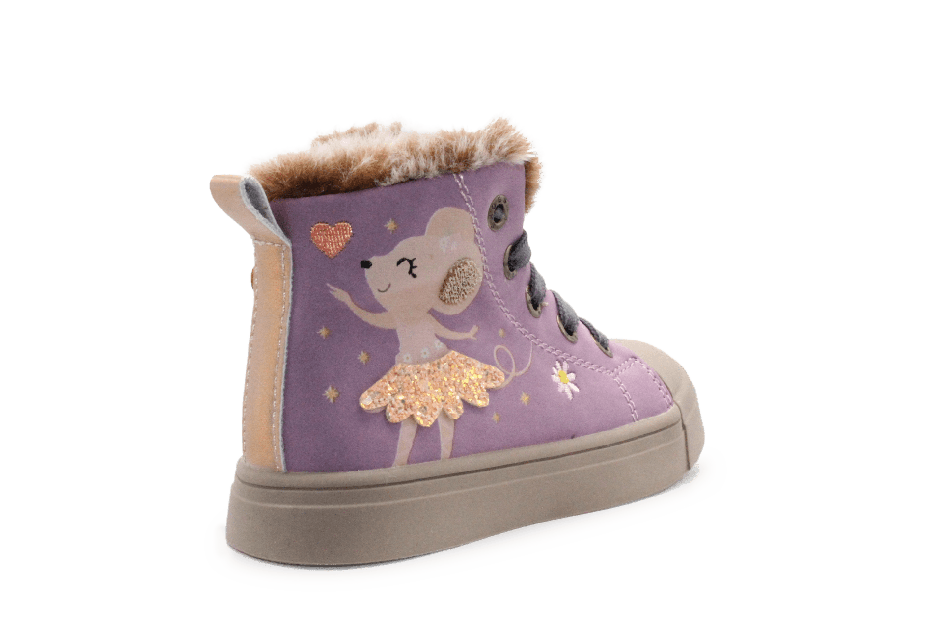 Shoesme Veterschoenen Ballerina muis SH25W035- Paars