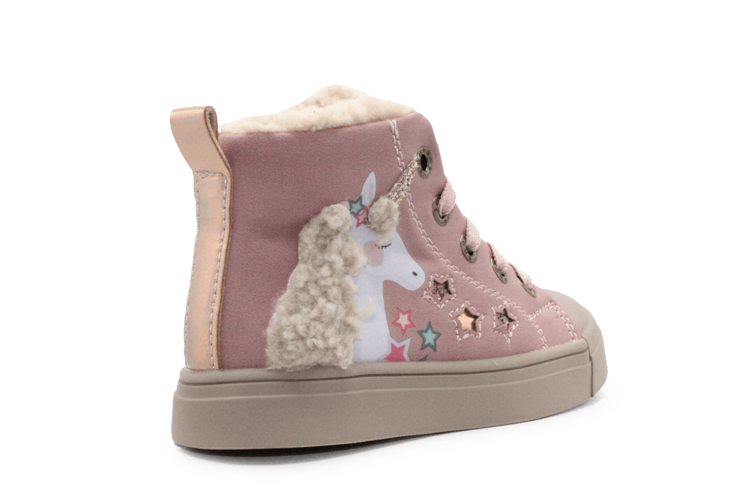 Shoesme Veterschoenen SH25W035 - Roze Eenhoorn - hatshoe
