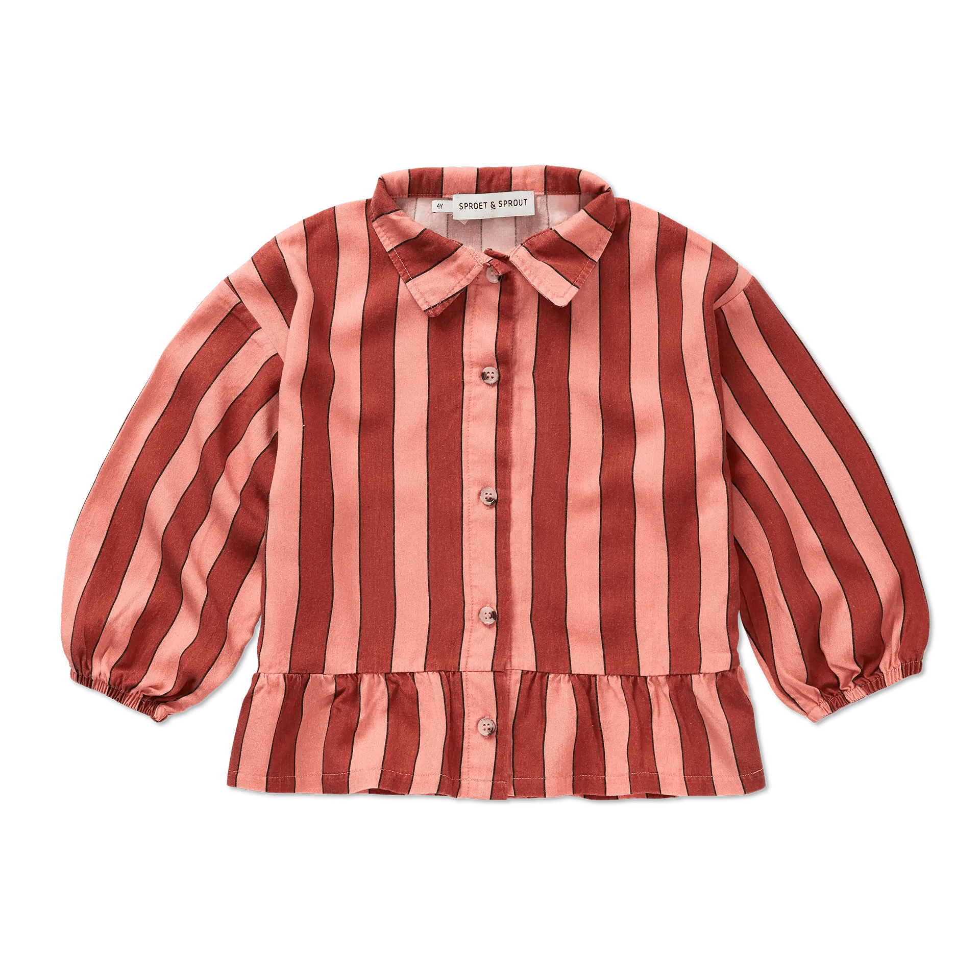 Sproet & Sprout Blouse Stripe - Garnet - hatshoe