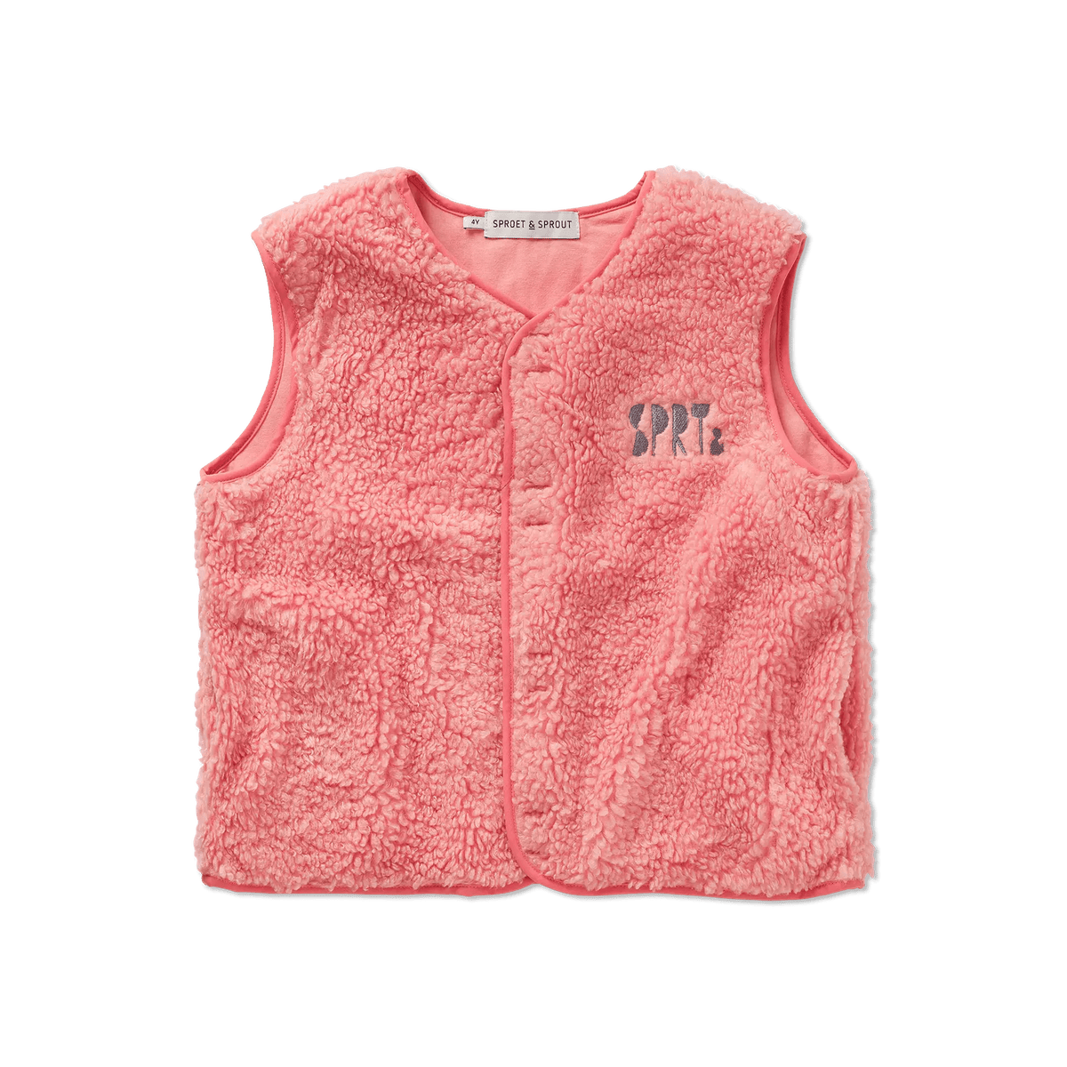 Sproet & Sprout Bodywarmer Teddy - Bloom - hatshoe