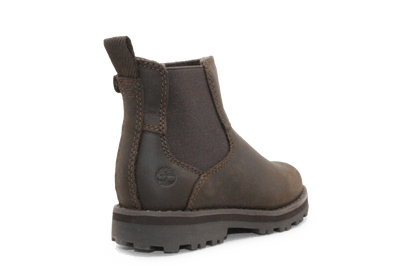 Timberland Courma Chelsea Boots Donkerbruin Leer – Kinderschoenen met Rits - hatshoe