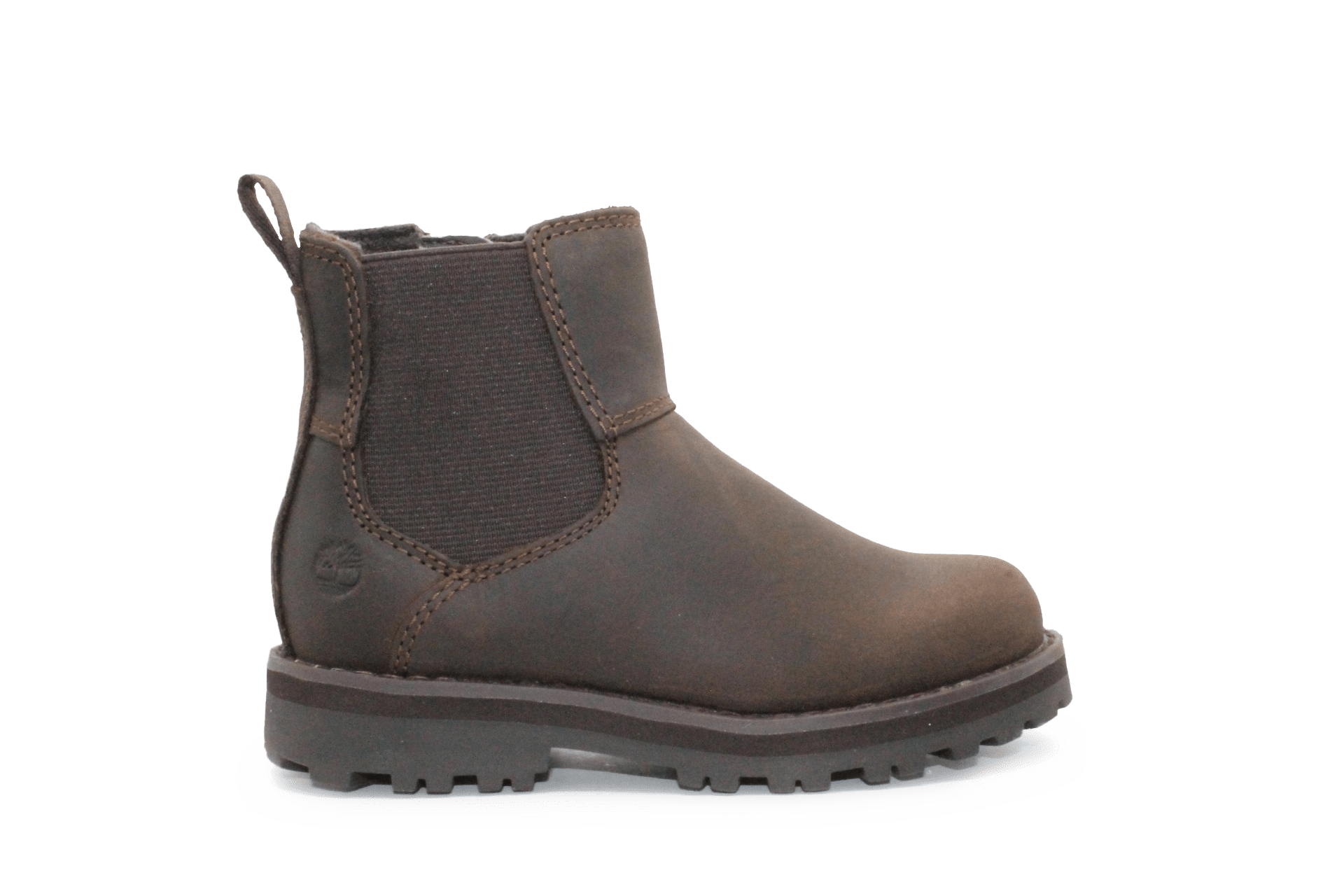 Timberland Courma Chelsea Boots Donkerbruin Leer – Kinderschoenen met Rits