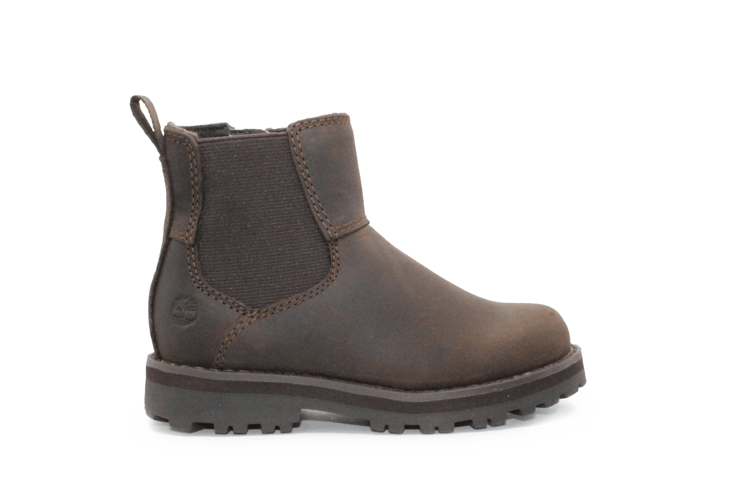 Timberland Courma Chelsea Boots Donkerbruin Leer – Kinderschoenen met Rits - hatshoe
