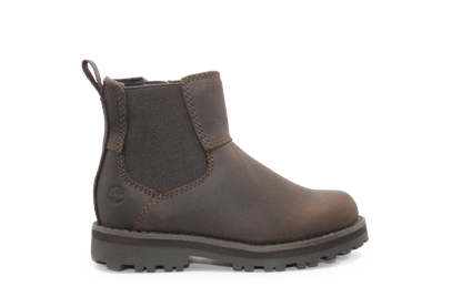 Timberland Courma Chelsea Boots Donkerbruin Leer – Kinderschoenen met Rits - hatshoe