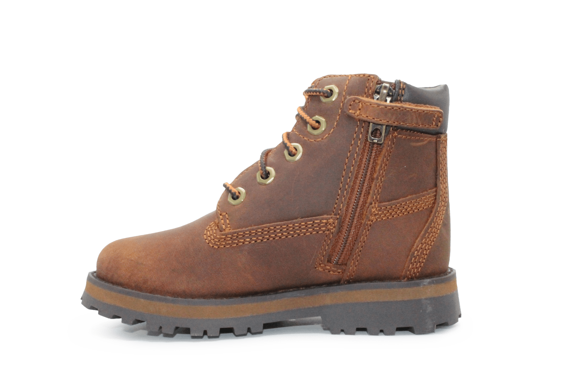Timberland Courma Mid Lace Boots Medium Brown Leer – Met Rits en Gerecycled Materiaal