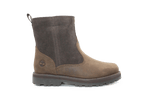Timberland Courma Warm Lined Boots Dark Brown Leer – Met Imitatiebont en Rits - hatshoe