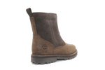 Timberland Courma Warm Lined Boots Dark Brown Leer – Met Imitatiebont en Rits - hatshoe