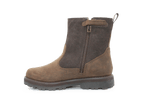 Timberland Courma Warm Lined Boots Dark Brown Leer – Met Imitatiebont en Rits - hatshoe