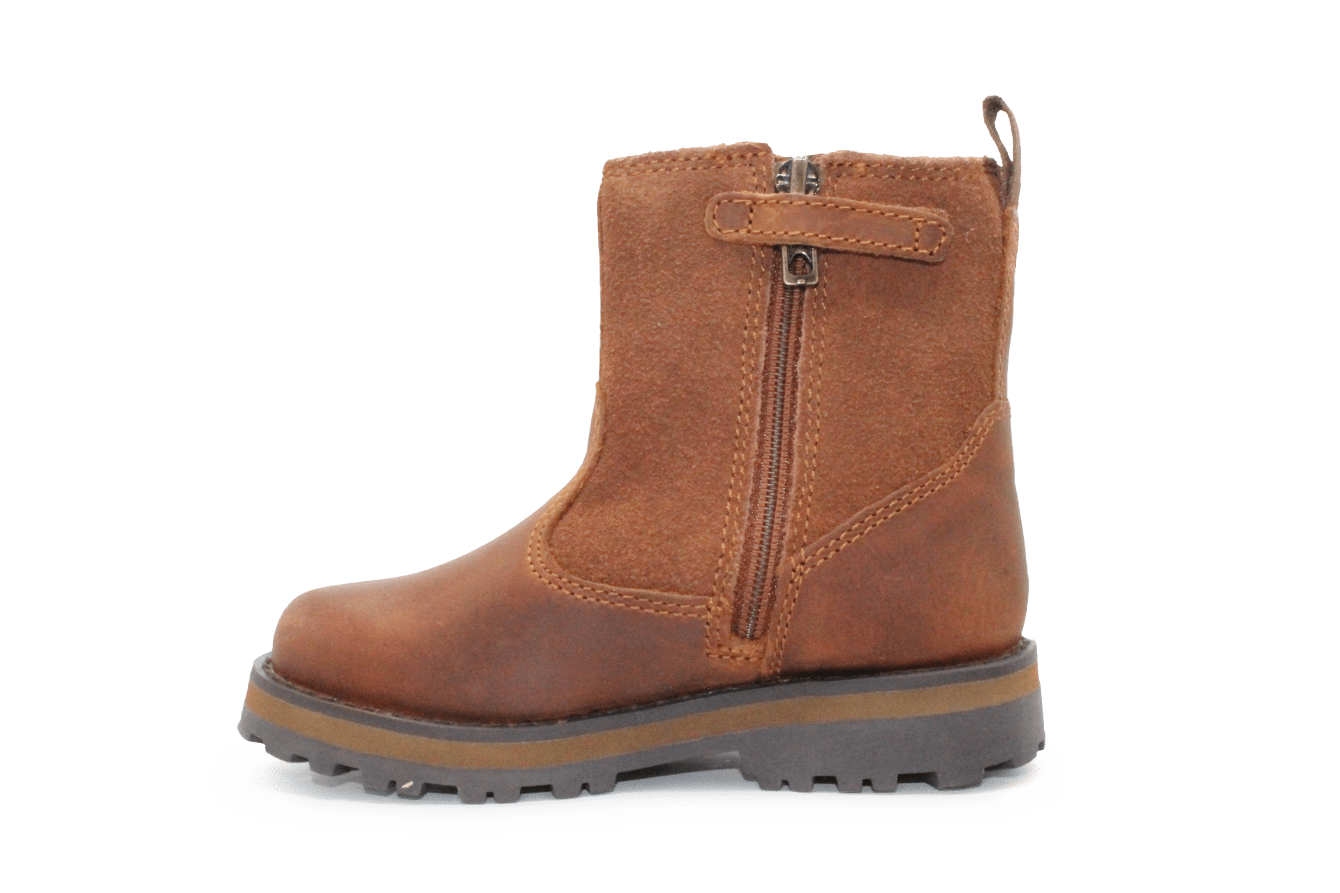 Timberland Courma Warm Lined Boots Medium Brown Leer – Met Imitatiebont en Rits