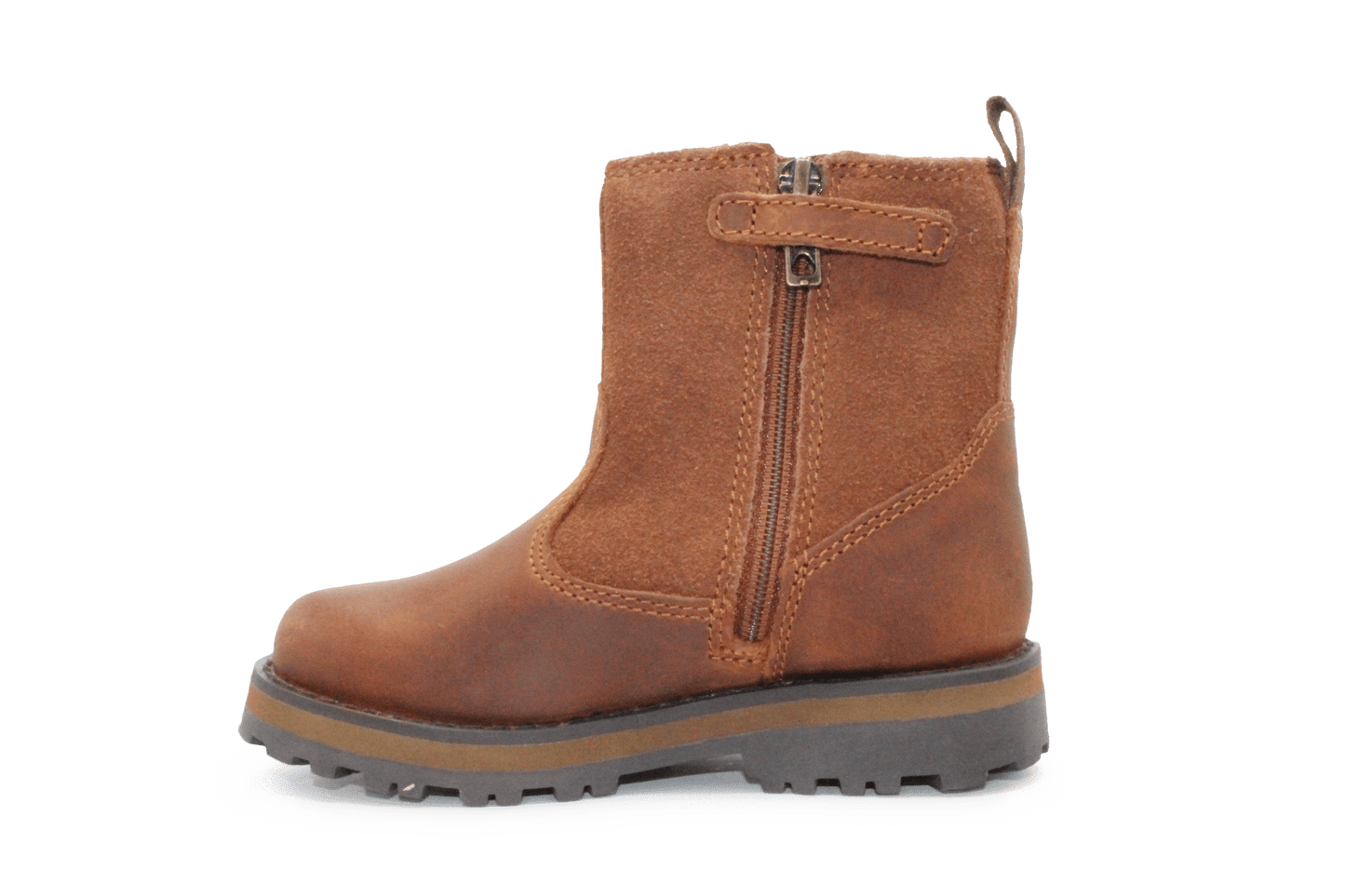 Timberland Courma Warm Lined Boots Medium Brown Leer – Met Imitatiebont en Rits - hatshoe
