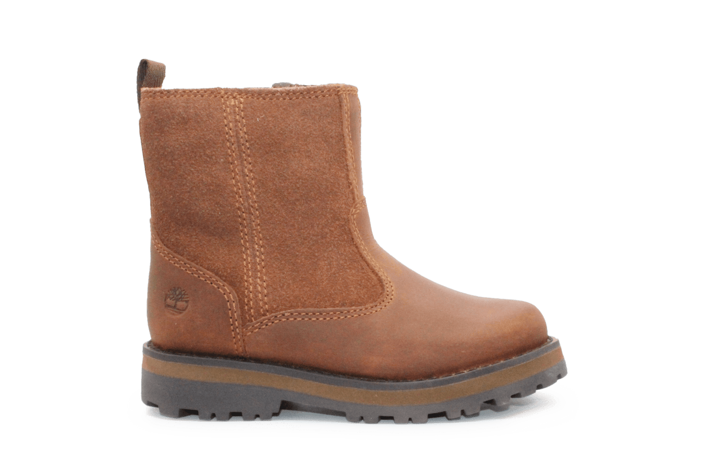 Timberland Courma Warm Lined Boots Medium Brown Leer – Met Imitatiebont en Rits - hatshoe