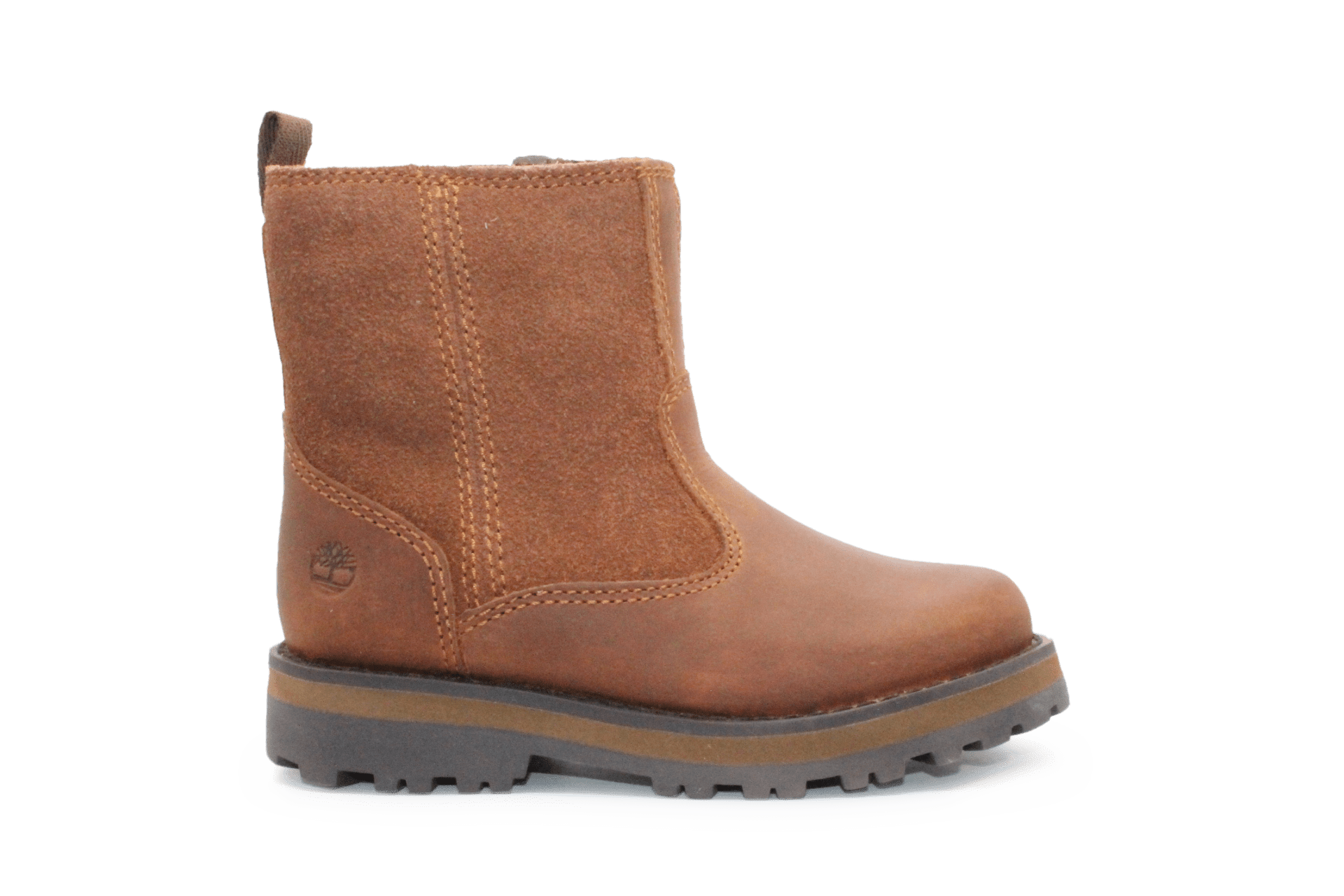 Timberland Courma Warm Lined Boots Medium Brown Leer – Met Imitatiebont en Rits - hatshoe