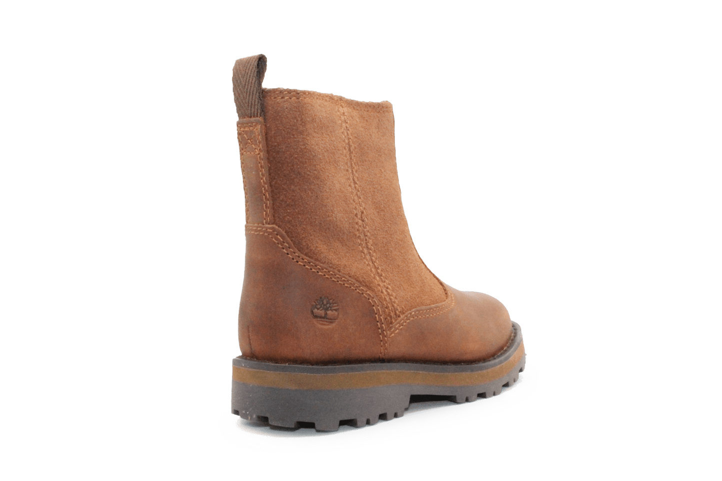Timberland Courma Warm Lined Boots Medium Brown Leer – Met Imitatiebont en Rits - hatshoe