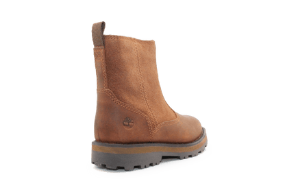 Timberland Courma Warm Lined Boots Medium Brown Leer – Met Imitatiebont en Rits - hatshoe