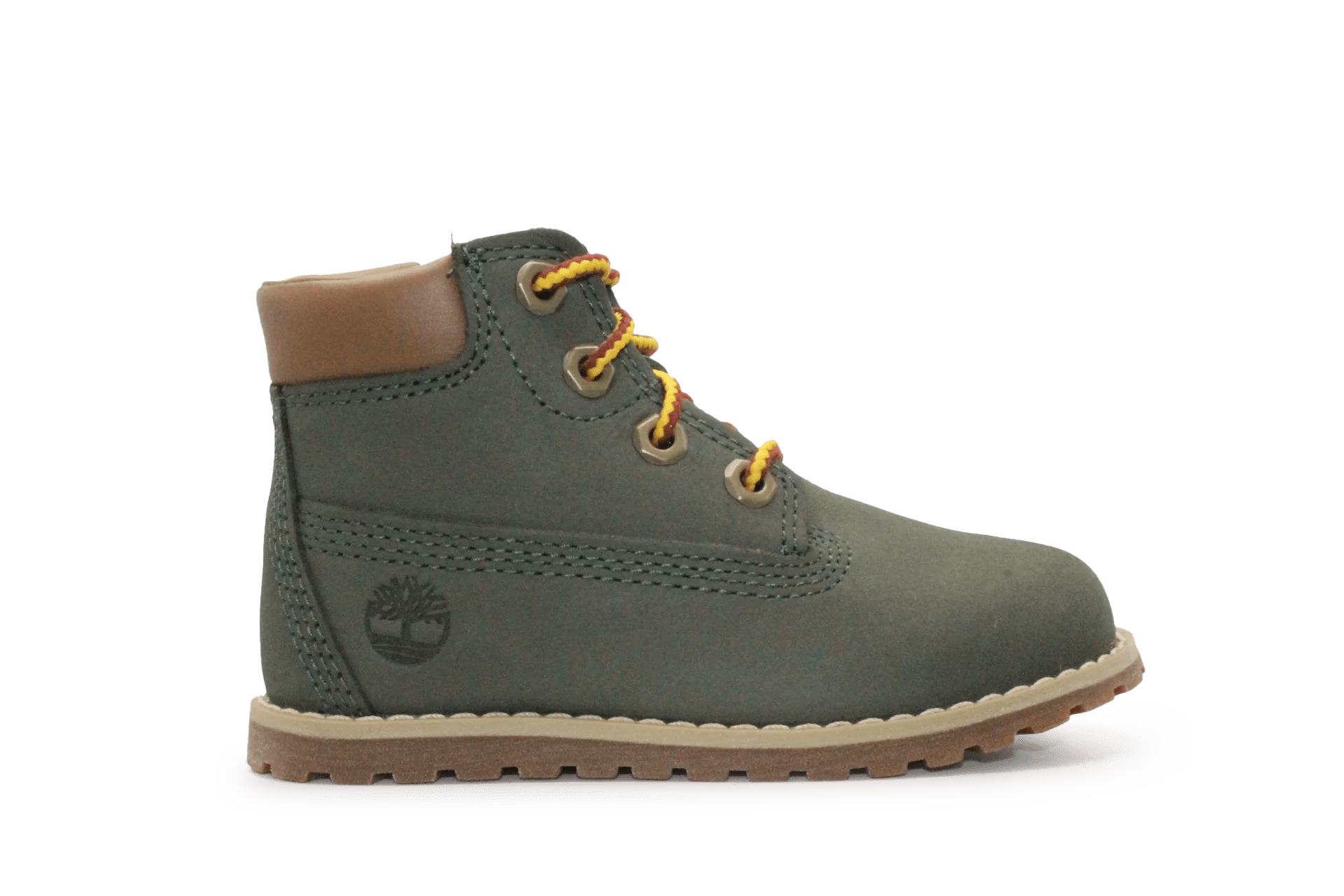 Timberland Pokey Pine Boots Groen Leer – Peuterboots met Splash Blaster™