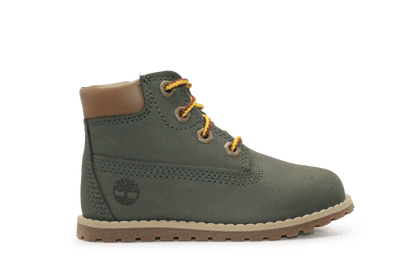 Timberland Pokey Pine Boots Groen Leer – Peuterboots met Splash Blaster™ - hatshoe