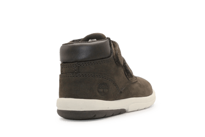 Timberland Toddle Tracks Klittenbandschoenen Dark Brown – Peuterschoenen van Premium Leer - hatshoe
