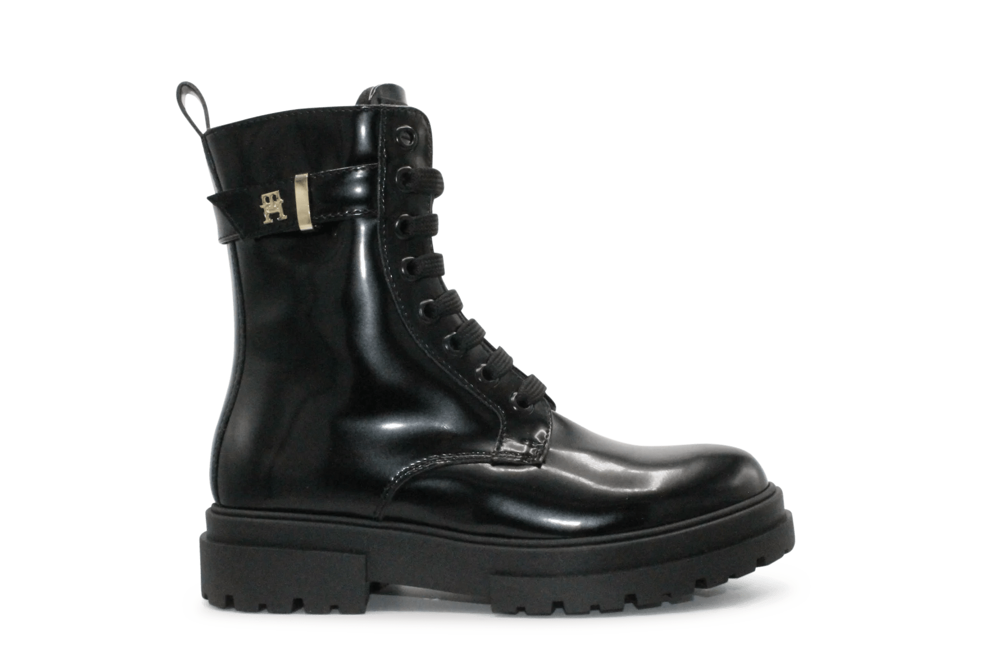 Tommy Hilfiger Meisjes Boots Lak Gesp - Zwart