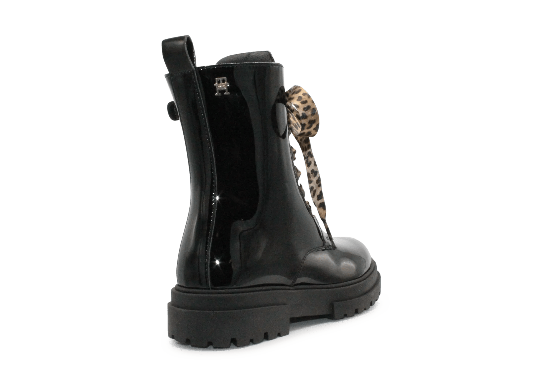 Tommy Hilfiger Meisjes Boots Lak Panter - Zwart