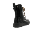 Tommy Hilfiger Meisjes Boots Lak Panter - Zwart - hatshoe