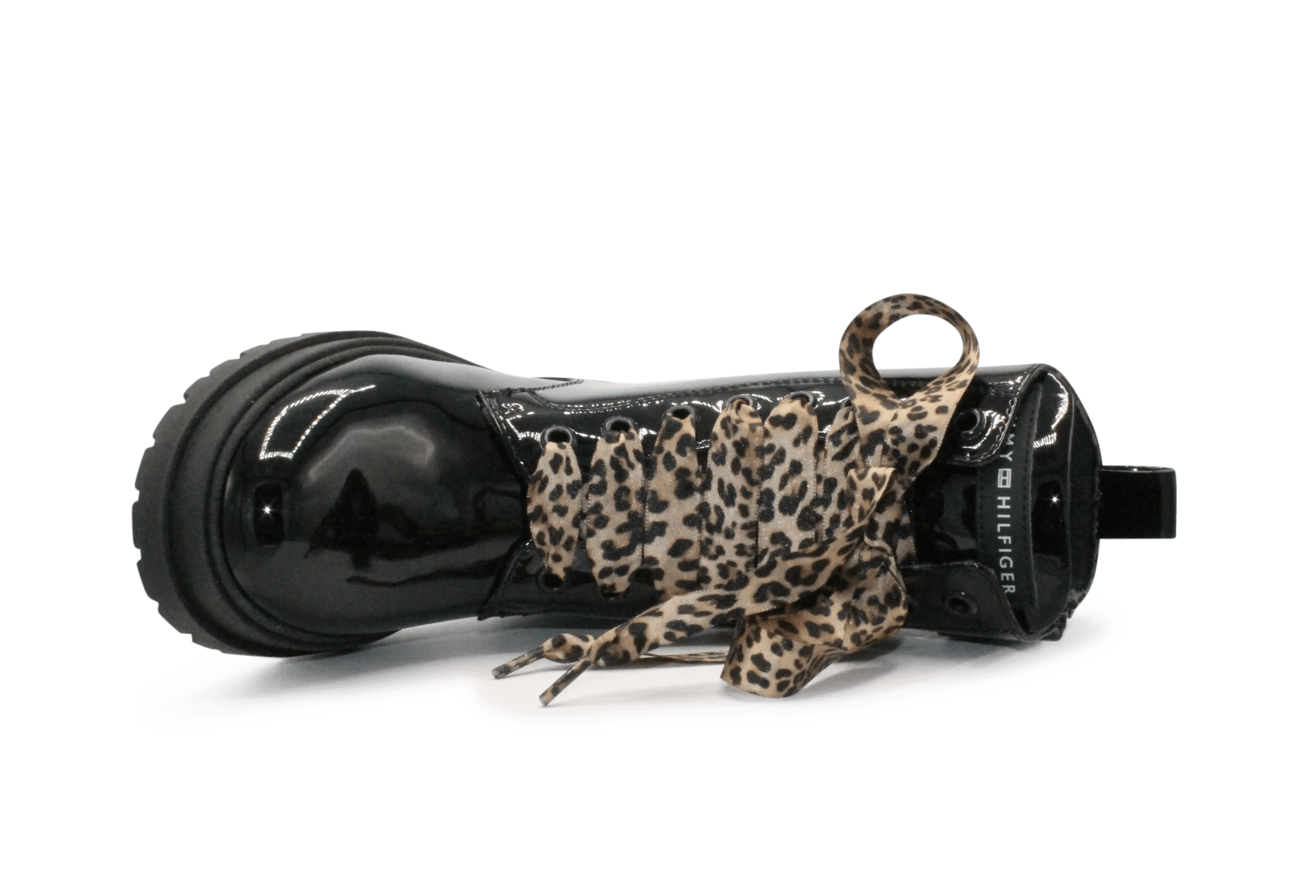 Tommy Hilfiger Meisjes Boots Lak Panter - Zwart