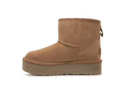 Ugg Kids Classic Mini Platform - Chestnut - hatshoe
