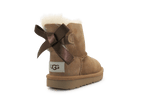 Ugg Kids Mini Bailey Bow II Laars - Chestnut Strik - hatshoe