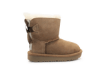 Ugg Kids Mini Bailey Bow II Laars - Chestnut Strik - hatshoe