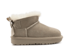 Ugg Kids Ultra Mini Bailey Bow II Laars - Sand - hatshoe