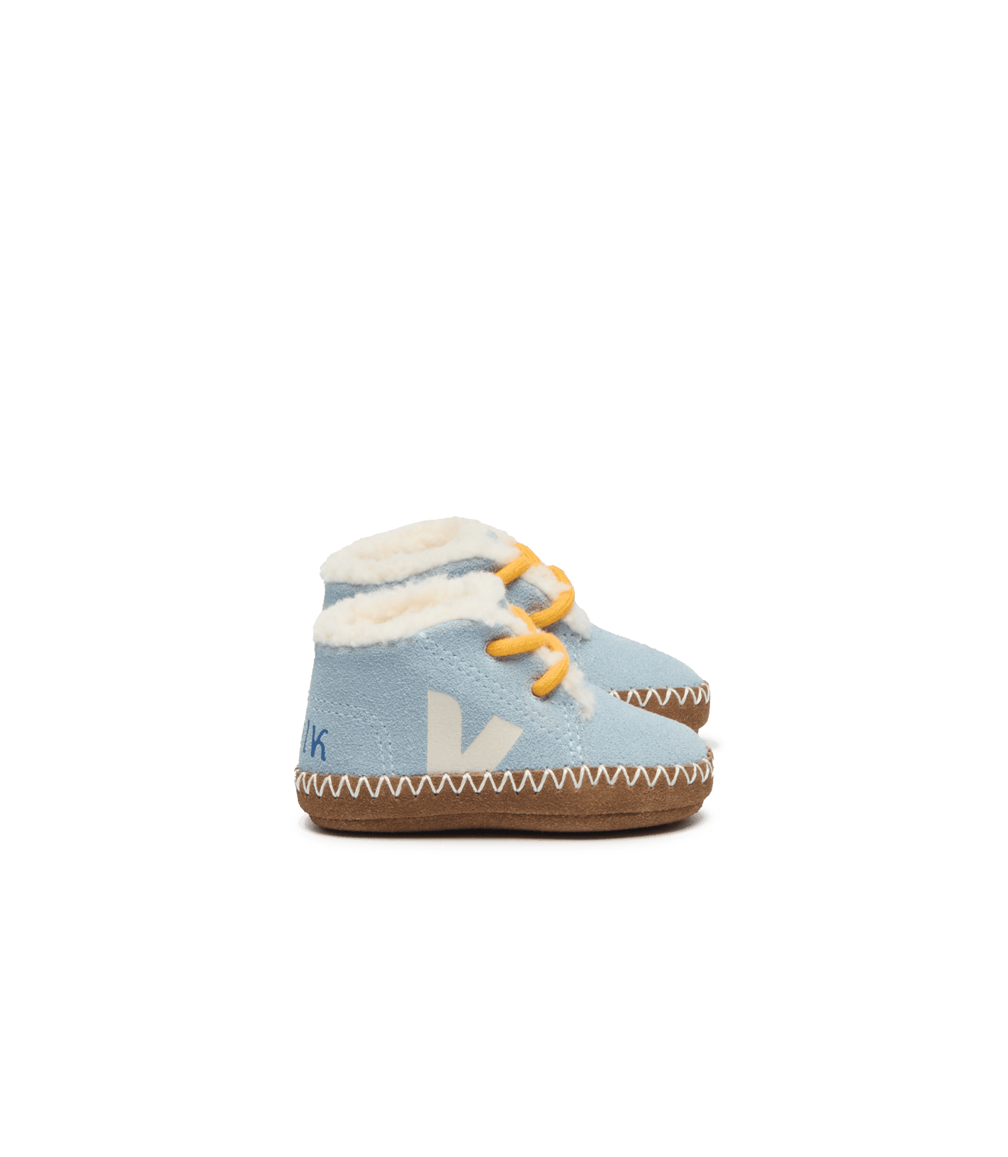 Veja Baby Slofjes W Milk Suede Steal - Blauw - hatshoe