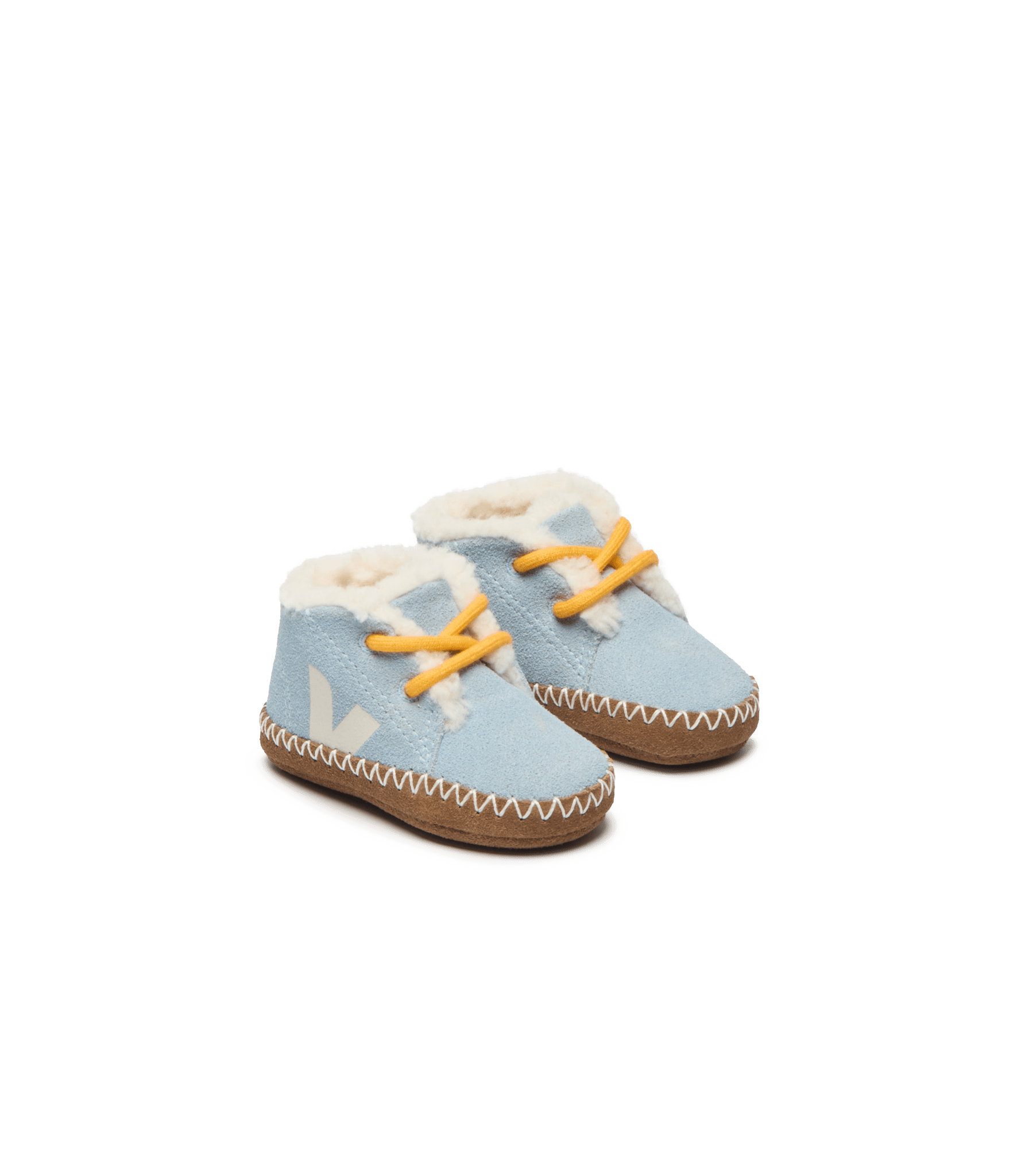 Veja Baby Slofjes W Milk Suede Steal - Blauw