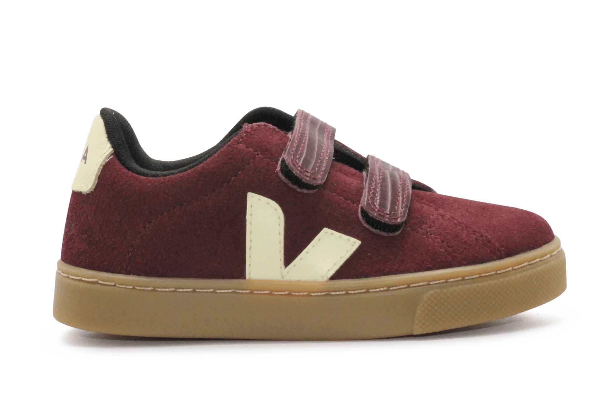 Veja Klittenband Schoen Esplar-Small Suède - Amarante Sun - hatshoe