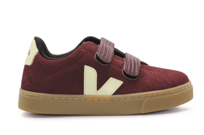Veja Klittenband Schoen Esplar-Small Suède - Amarante Sun - hatshoe