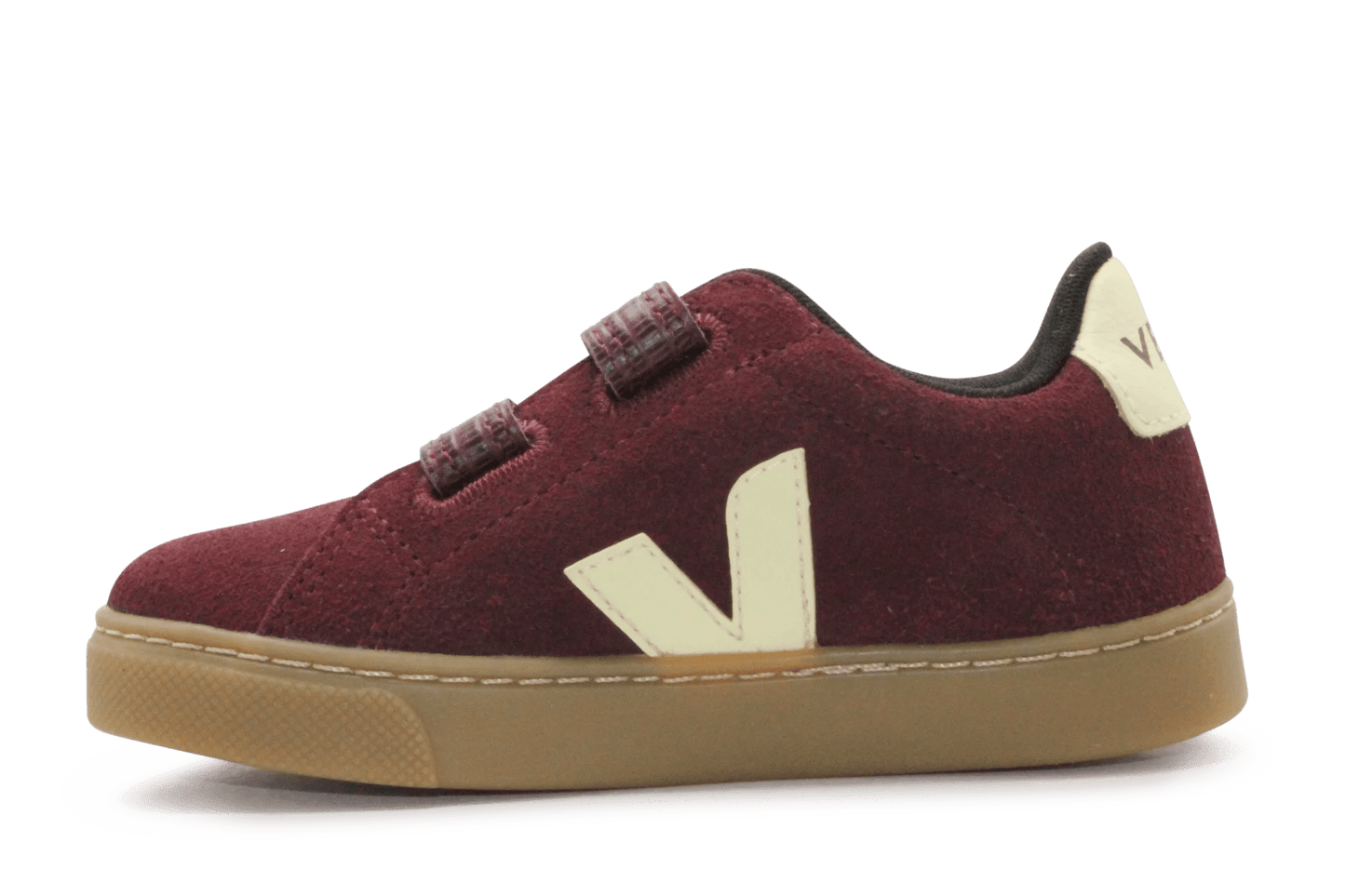 Veja Klittenband Schoen Esplar-Small Suède - Amarante Sun - hatshoe