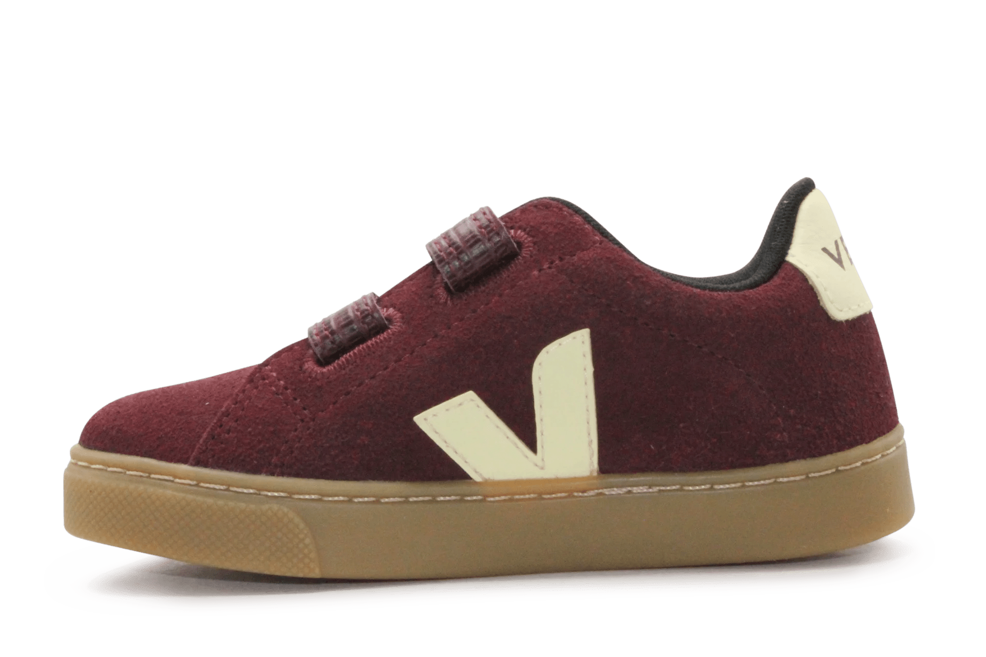 Veja Klittenband Schoen Esplar-Small Suède - Amarante Sun - hatshoe
