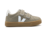 Veja Klittenband Schoen Esplar-Small Suède - Taupe Silver - hatshoe