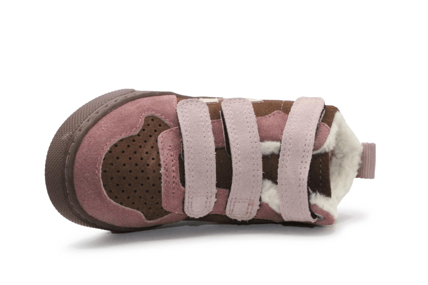 Veja Klittenband Schoen meisjes V10 - Mid - Walnut - hatshoe