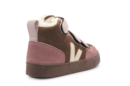 Veja Klittenband Schoen meisjes V10 - Mid - Walnut - hatshoe
