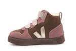 Veja Klittenband Schoen meisjes V10 - Mid - Walnut - hatshoe
