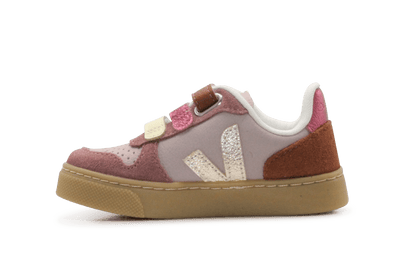 Veja Klittenband Schoen V10-Small Leer - Babe Platine - hatshoe